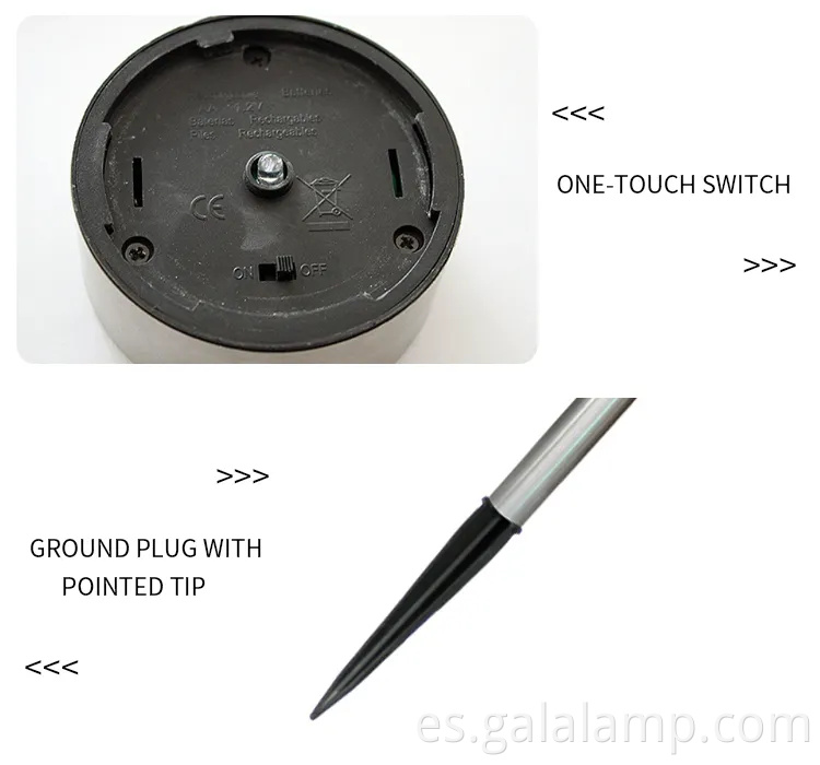 Luces de pico de jardín de acero inoxidable premium para caminos